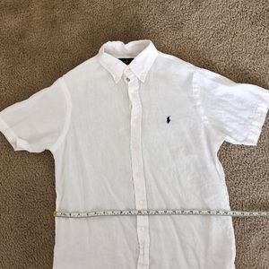 Polo Ralph Lauren linen button up shirt med